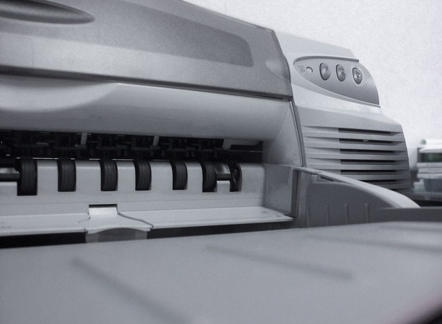 detail tiskárny typu DeskJet
